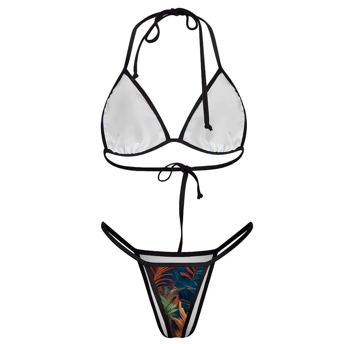 Thong Bikini "Flamingo Chic"